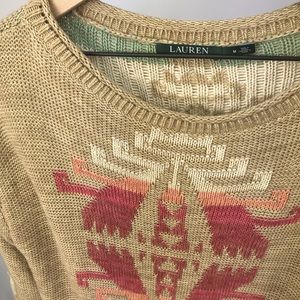 Tribal Tunic Sweater by Ralph Lauren medium